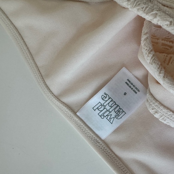 Cream Lace Bikini with shell Tassels - Picture 7 of 8